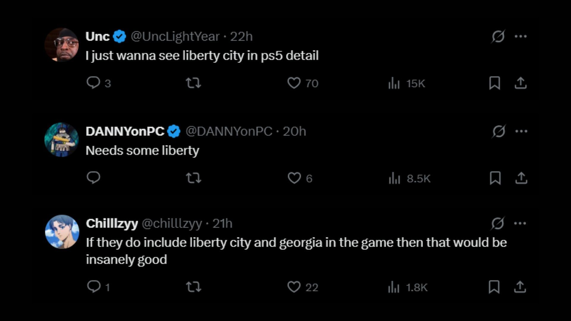 Fans want to see a Liberty City expansion in Grand Theft Auto 6 (Image via Rockstar Games)